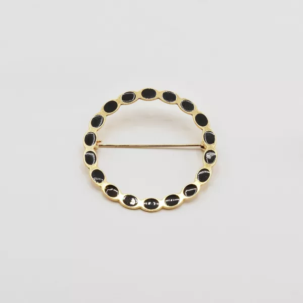 GYPSO I Brooch - Apollo - Gold - Black