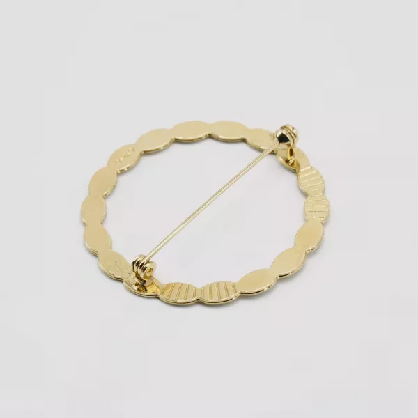 GYPSO I Brooch - Apollo - Gold - Duck Blue