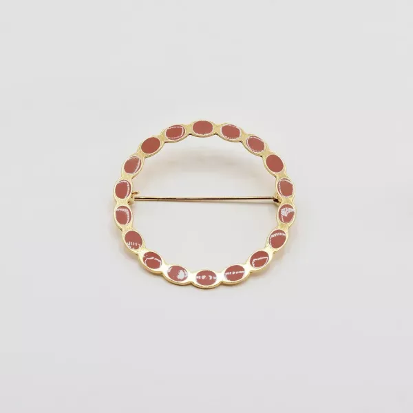 GYPSO I Brooch - Apollo - Doré - Terracotta