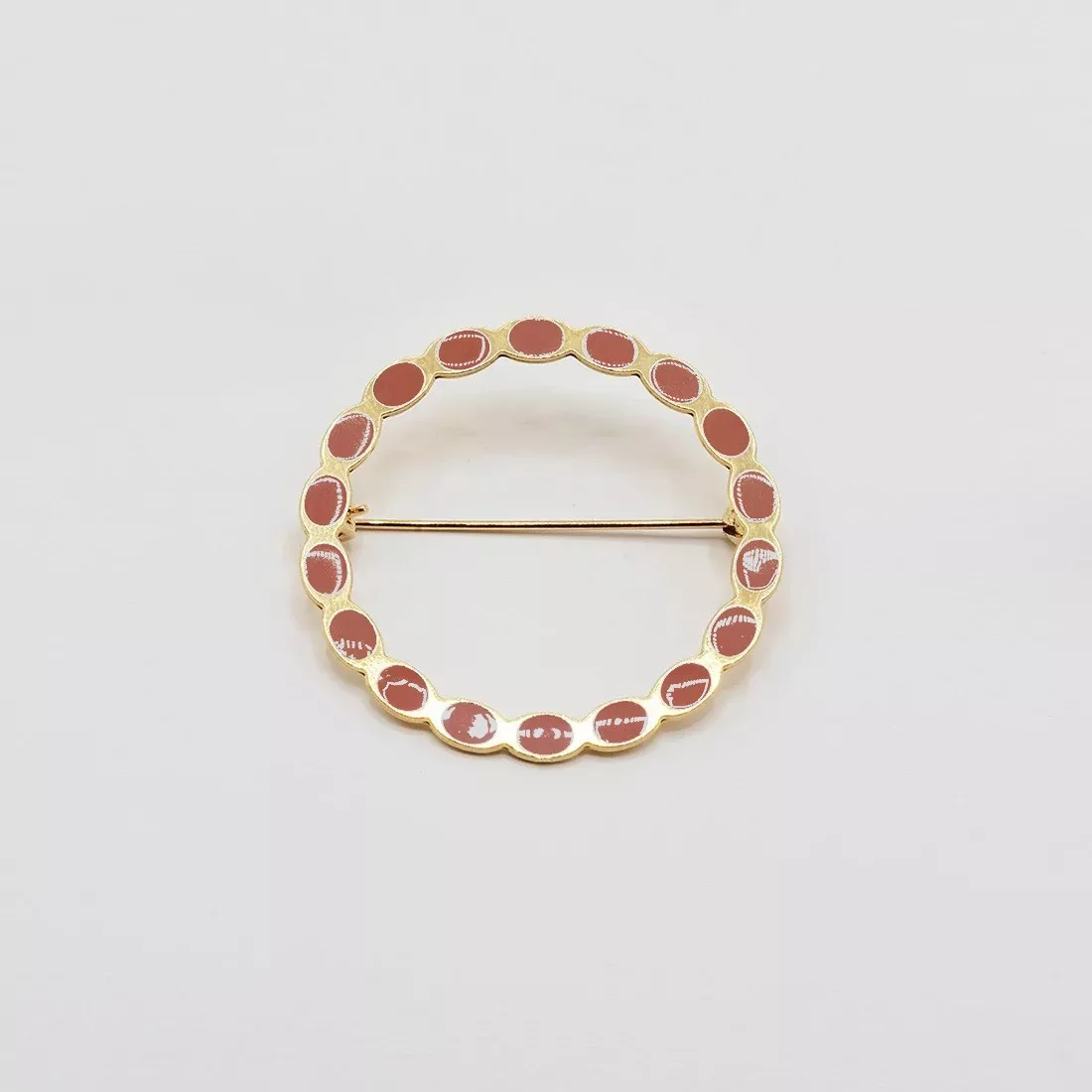 GYPSO I Brooch - Apollo - Doré - Terracotta