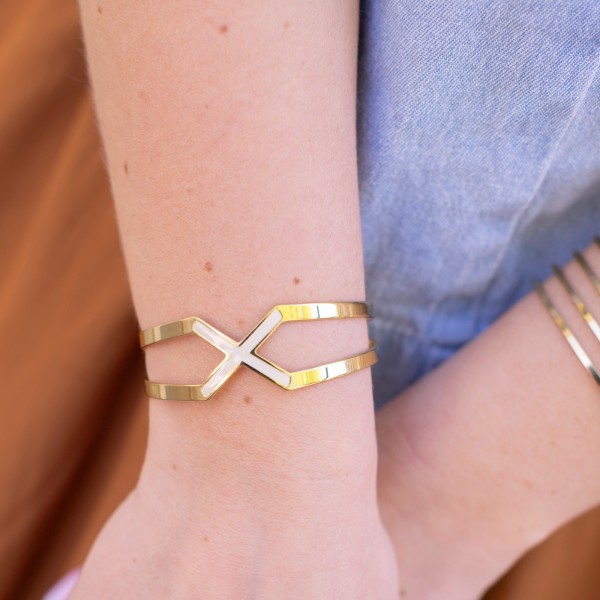 GYPSO I Bracelet jonc couleur "Carol"