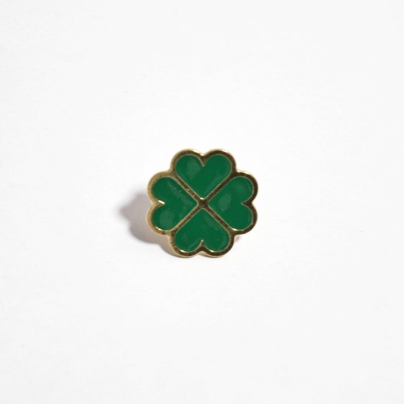 GYPSO I "Grigri" enamelled fine gold lucky charm pin