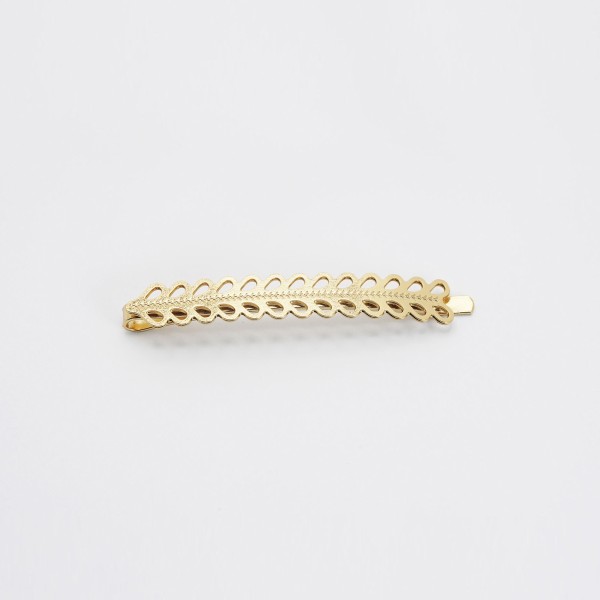 Barrette cheveux dorée ajourée Alix – Élégance légère
