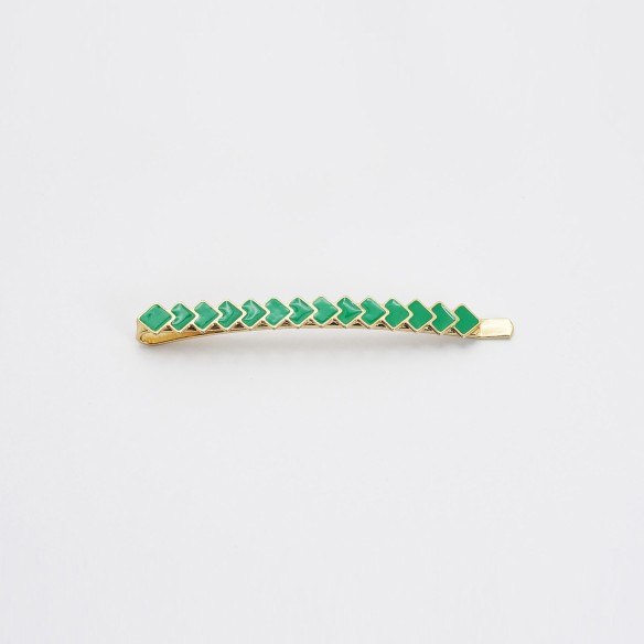 Barrette cheveux graphique émaillée Suzie – Style moderne